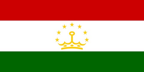 Image showing The national flag of Tajikistan