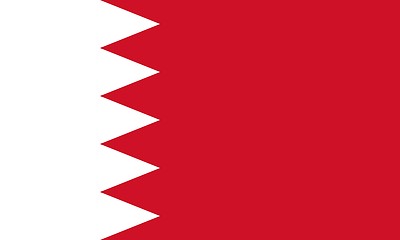 Image showing The national flag of Bahrain