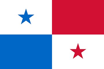 Image showing The national flag of Panama