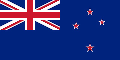 Image showing The national flag of New Zealand