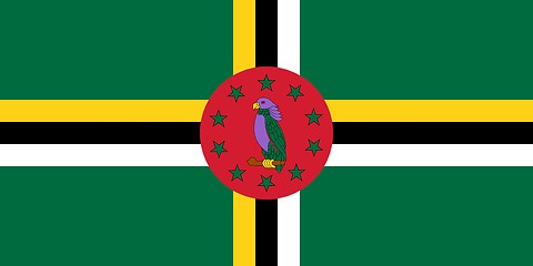 Image showing The national flag of Dominica