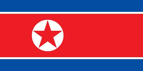 Image showing The national flag of North Korea