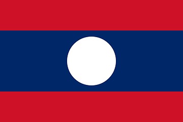 Image showing The national flag of Laos