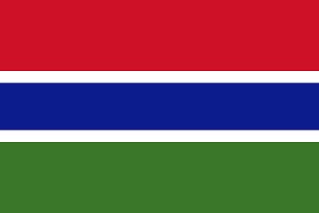 Image showing The national flag of Gambia