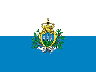 Image showing The national flag of San Marino