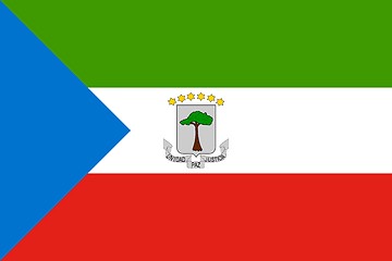 Image showing The national flag of Equatorial Guinea