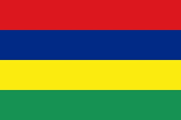 Image showing The national flag of Mauritius