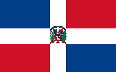 Image showing The national flag of Dominican Republic