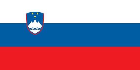 Image showing The national flag of Slovenia