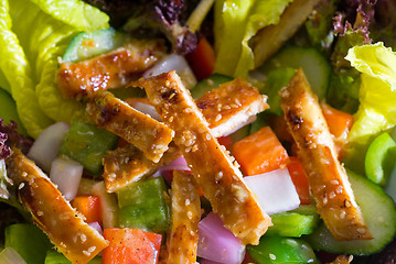 Image showing sesame chicken salad