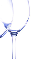 Image showing Wine-glasses silhouettes