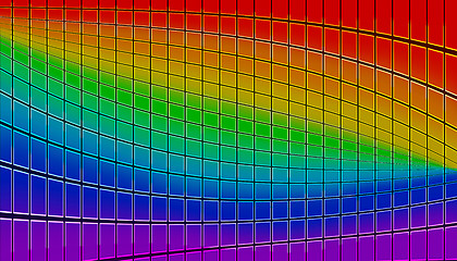 Image showing rainbow mosaic