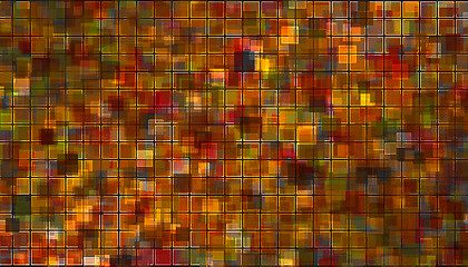 Image showing orange - red mosaic