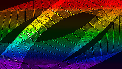 Image showing abstract rainbow background