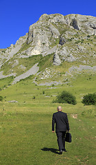 Image showing Businessman outdoors