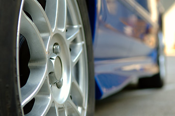 Image showing Close up of car wheel