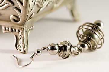 Image showing Silver ear rings
