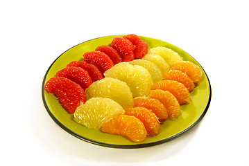 Image showing peeled citrus segments