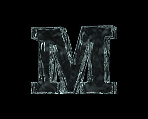 Image showing frozen letter m