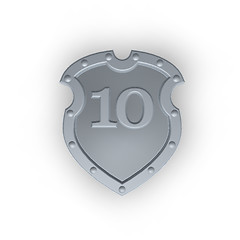 Image showing emblem with number 10