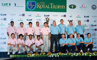 Image showing The Royal Trophy Golf Tournament, Asia vs. Europe 2010