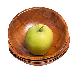 Image showing Apple In A Bowl