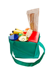 Image showing Green grocery bag