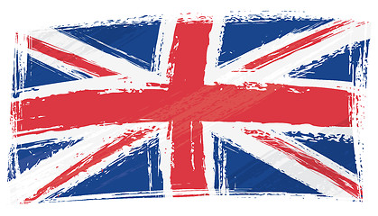 Image showing Grunge United Kingdom flag