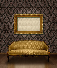 Image showing Classic sofa and frame