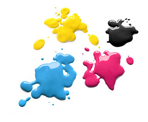 Image showing Printing inks cmyk