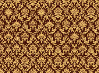 Image showing Damask pattern wall