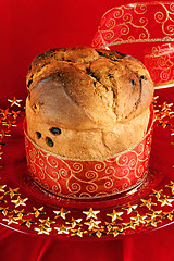 Image showing Panettone the italian Christmas cake