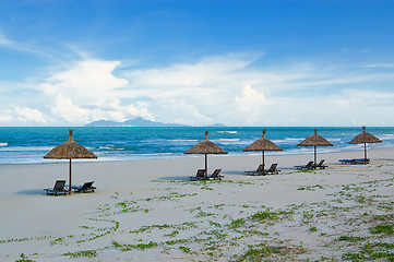 Image showing Lonesome ocean beach 