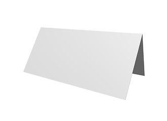 Image showing blank white card