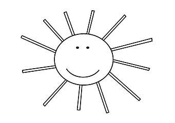 Image showing Funny Sun