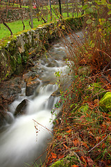 Image showing Flowing water the river in Portugal