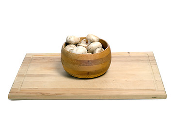 Image showing Bowl Of Mushrooms