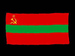 Image showing Handdrawn flag of Transnistria