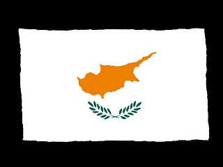 Image showing Handdrawn flag of Cyprus