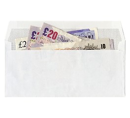 Image showing Money in envelope