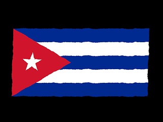 Image showing Handdrawn flag of Cuba