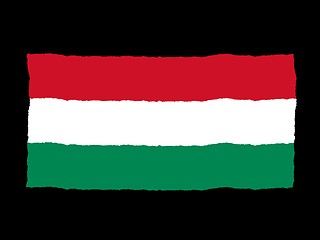 Image showing Handdrawn flag of Hungary