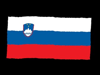 Image showing Handdrawn flag of Slovenia