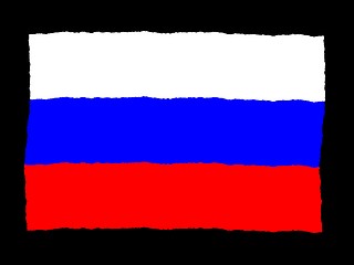 Image showing Handdrawn flag of Russia