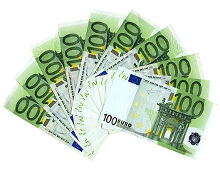 Image showing Euro notes