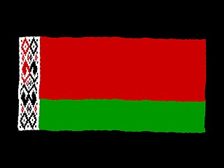 Image showing Handdrawn flag of Belarus