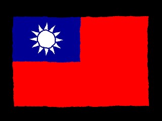 Image showing Handdrawn flag of China