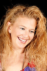 Image showing Blond woman smiling