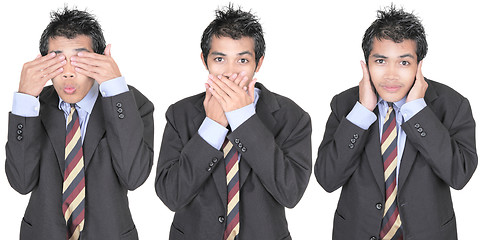 Image showing See, speak, hear no evil