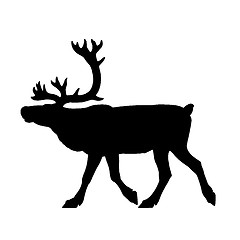 Image showing Roadsign reindeer